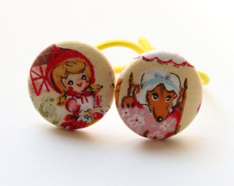 Lil' Red Riding Hood & Wolf---2 Pferdeschwanz Inhaber