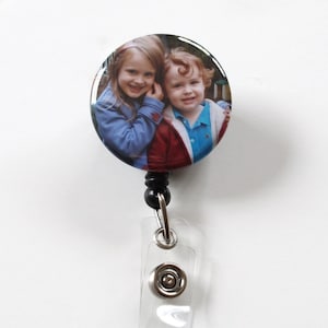 Custom Personalized PHOTO Badge Clip image 1