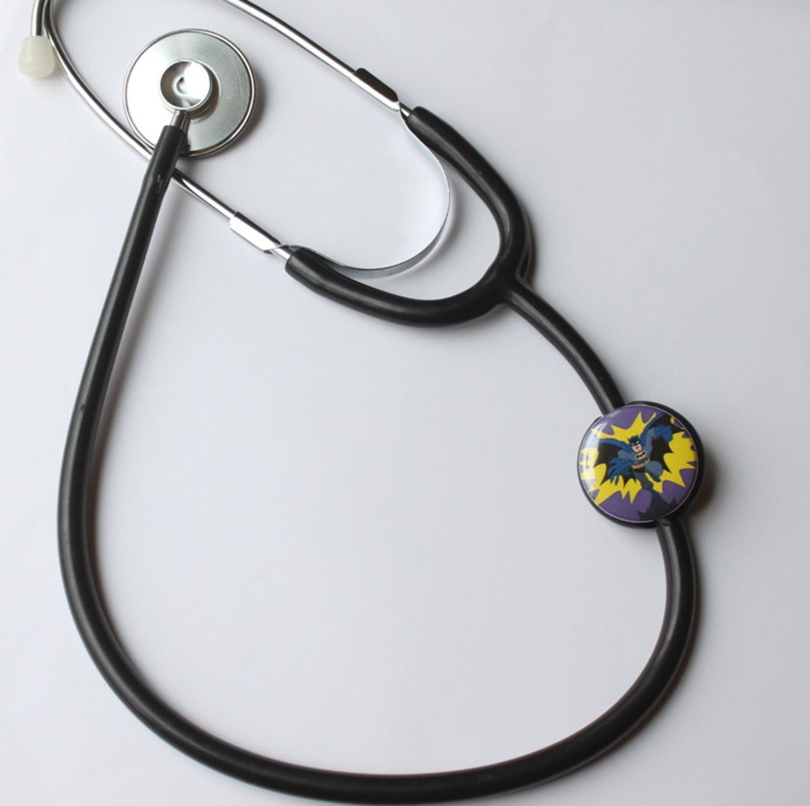 BatmanStethoscope ID Tag Etsy