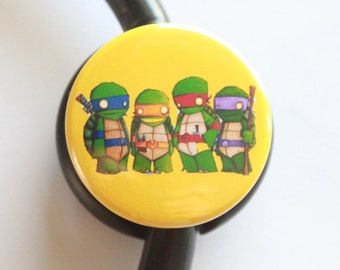 Ninja Turtles----Stethoscope ID Tag