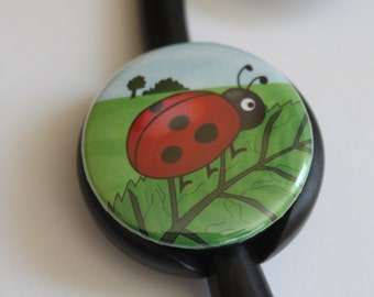 The ORIGINAL Stethoscope ID Tag--LADYBUG--