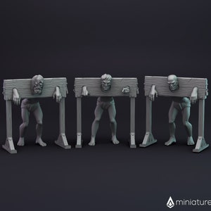Prisoners inblechen / Captives / Victims - Miniaturen für Dungeons & Dragons 5E, Tabletop-Rollenspiel, Kriegsspiele und Brettspiele