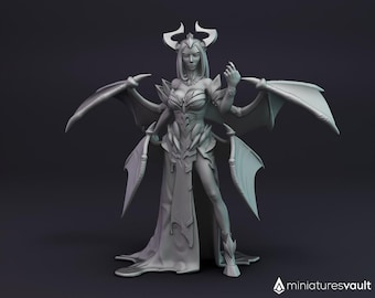 Demonic Patron / Tiefling / Succubus - miniature for Dungeons & Dragons 5E, tabletop RPG, wargames and board games