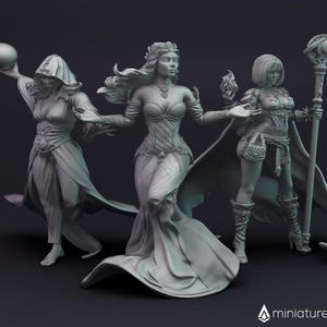 ソーサレス / エンチャントレス / 女性ウィザード - ダンジョンズ＆ドラゴンズ 5E、テーブルトップ RPG、ウォーゲーム、ボードゲーム用のミニチュア