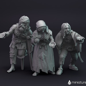 Tiggare / Stoltar - miniatyrer för Dungeons & Dragons 5E, bords-RPG, krigsspel och brädspel