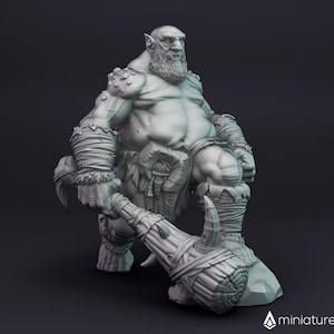 Ogre Mauler / Giant - miniature for Dungeons & Dragons 5E, tabletop RPG, wargames and board games