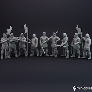 City Guards / Town Militia - miniatures for Dungeons & Dragons 5E, tabletop RPG, wargames and board games