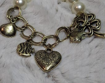 Pearl Charm Bracelet