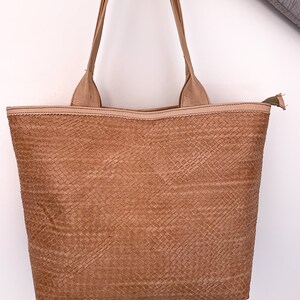 Stilvolle marokkanische Ledereinkaufstasche, mittelgroße Einkaufstasche, Ledertasche, Handtasche für Frauen, Ledertasche für Frauen, Geschenk für sie.