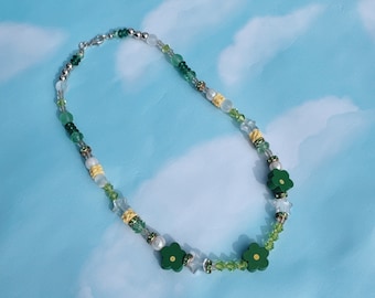 Collar de cuentas inspirado en la princesa Tiana: la princesa y el sapo, linda joyería de moda, collar desigual, disfraz de Halloween, cumpleaños