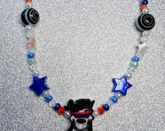 Collar con cuentas inspirado en la película de Max y Goofy - Años 90, Disney, joyería linda y moderna, cumpleaños infantil, regalos, Mickey y sus amigos, personaje de parque temático