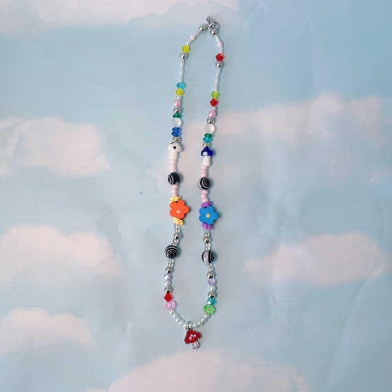 Alice in Wonderland Inspired Beaded Charm Necklace - Mad Tea  display picture 1