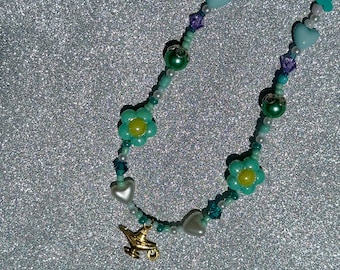 Collar de cuentas inspirado en la princesa Jasmine: perlas, Aladdin, linda joyería de moda, collar desigual, Disney, disfraz, cumpleaños