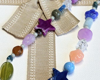Ready for summer? Daily use beaded necklaces for summer, summer vacation. Simple and unique accessory.