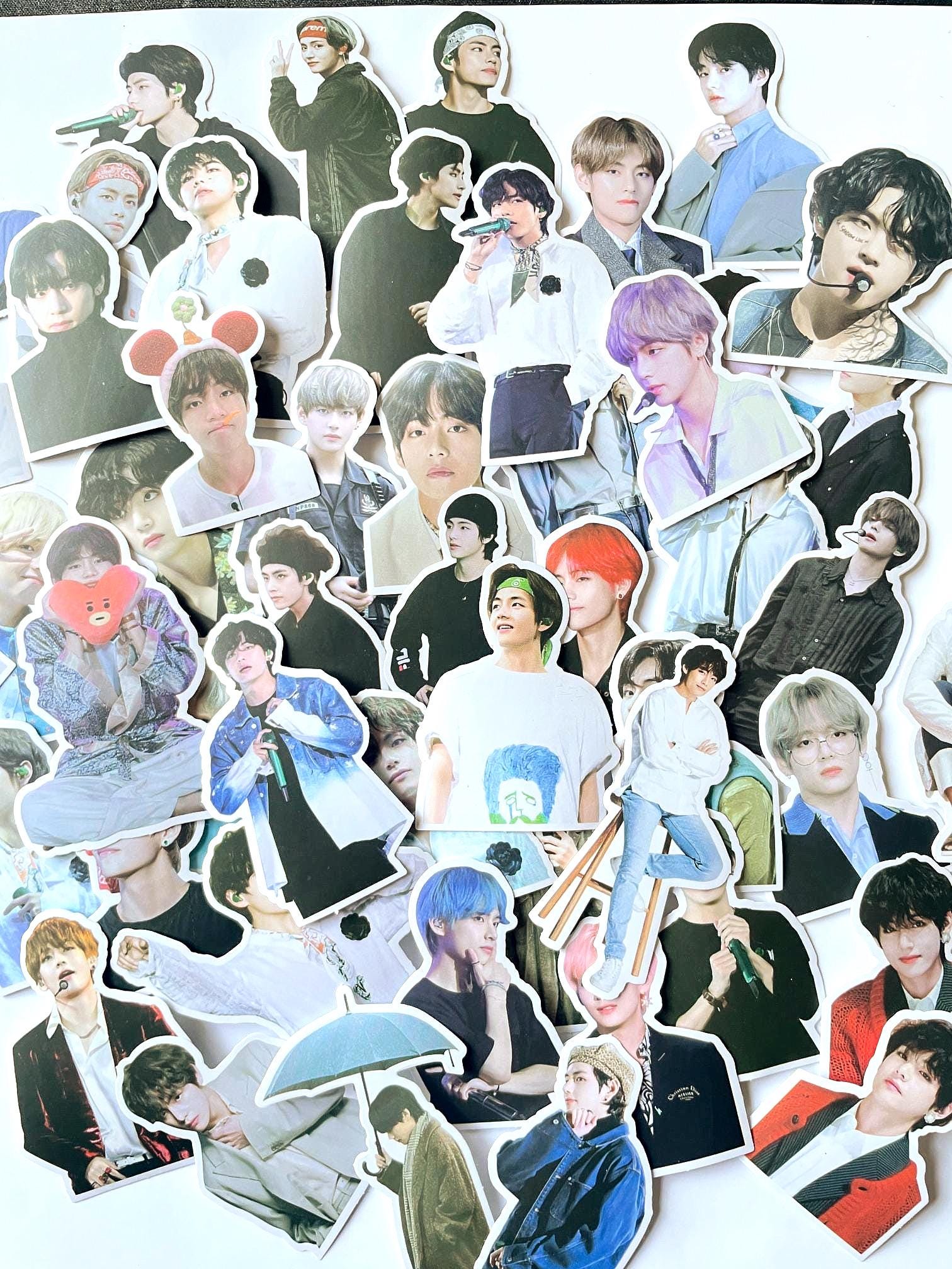 BTS V Random Stickers - Etsy