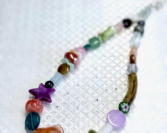 Ready for summer? Daily use beaded necklaces for summer, summer vacation. Simple and unique accessory.