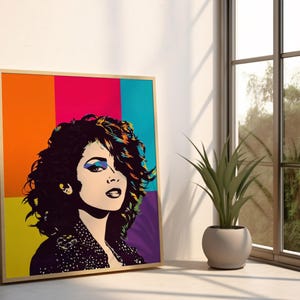 Póster lésbico / Arte mural maximalista / Arte sáfico / Arte pop lésbico / Decoración de dopamina / Arte queer / Arte mural lésbico / Arte mural de moda