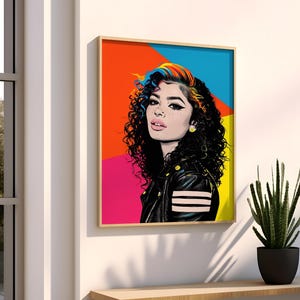 Póster lésbico / Arte mural maximalista / Arte sáfico / Arte pop lésbico / Decoración de dopamina / Arte queer / Arte mural lésbico / Arte mural de moda
