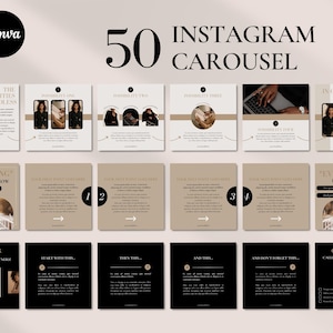 Instagram Carousel Template for Small Business Coach Instagram Template Social Media Manager Instagram Marketing Carousel Template Canva