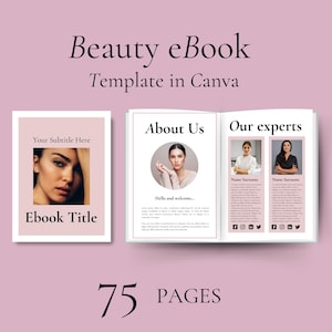 Beauty Skincare Ebook Template Beautician Lead Magnet Skincare eBook Workbook Beauty Coach  Skincare Beauty Blogger Esthetician eBook Canva