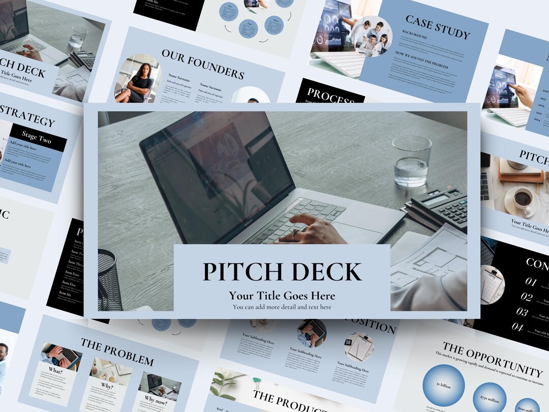 Editable Pitch Deck Canva Template: Small Business Presentation ...