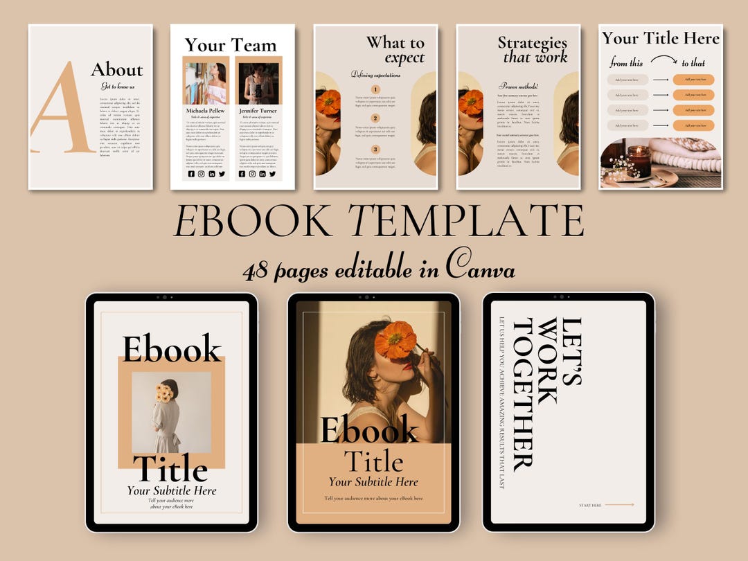 Editable Ebook Template Canva | Client Proposal | Feminine Business ...