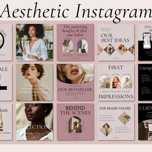 Aesthetic Instagram Templates, Neutral Instagram Posts, Social Media Manager, Coach Instagram, Instagram Business, Canva Templates