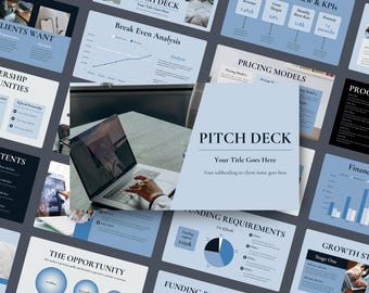 Corporate Pitch Deck Template Canva | Startup Investor Presentation | Business Pitch Deck