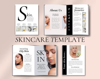 Skincare eBook Template, Esthetician Template, Canva Template, Beauty Product Template, Beauty Treatment, Skincare Coach eBook