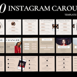 Instagram Carousel Template Coach Instagram Template Seamless Carousel Instagram Engagement Posts Instagram Social Media Posts
