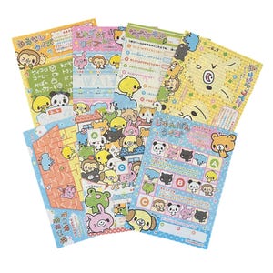 30 Surprise Pieces. Early 2000s Kawaii Stationery Grab Bag.  Q-Lia, Crux, Kamio, San X.  Rare Japanese Memo Sheets