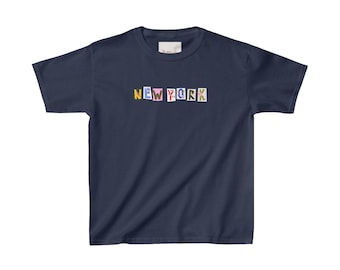 Camiseta para bebé con collage de Nueva York / Camiseta ajustada con gráficos