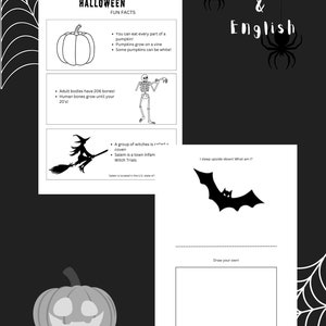 Creepy Classroom: Halloween Worksheets for Little Monsters, Learning in ...