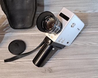 Vintage Nizo S8L Super 8 Camera with Leather Case, Schneider Lens