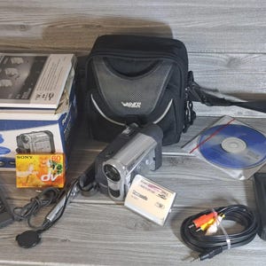 Panasonic NV-GS11 MiniDV Camcorder 24x Optical Zoom Super LCD Screen Tested & Working Video Recorder Vintage Camera