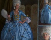 Simplicity 3637 18th Century Gown Pattern Size 8 10 12 14 FF Marie Antoinette Style