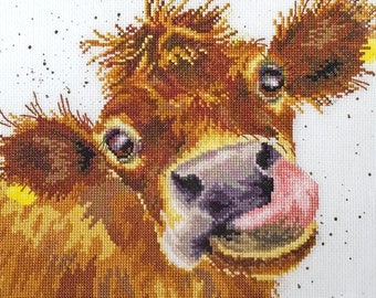 Bothy Threads Moo Cross Stitch Kit Hannah Dale Cow Needlework