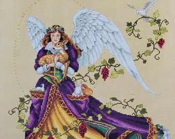 Innocent Guardian Cross Stitch Kit Dimensions Gold Collection 3820 Angel of Nature