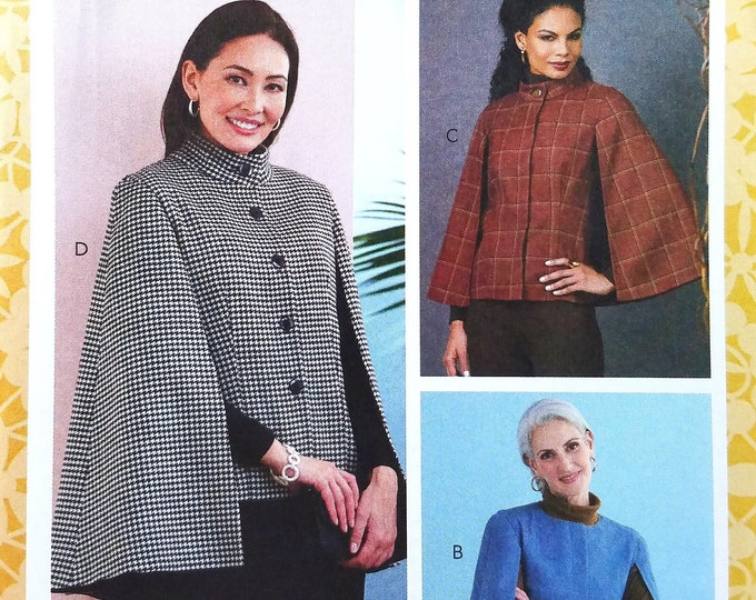 Tailored Cape Sewing Pattern Butterick B 6603 Size 14 16 18 20 22 - Etsy