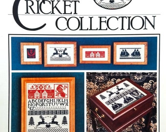 Cricket Collection Coverlet Sampler Chart Cross Stitch or Needlepoint Pattern Leaflet CEC No 19