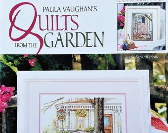 Paula Vaughan's Quilts From the Garden Counted Cross Stitch Booklet Leisure Arts 76 Rare OOP