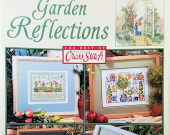 Garden Reflections Cross Stitch Chart Booklet Leisure Arts 3701 Botanical Flower and Plant Counted Patterns