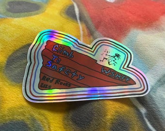 Widespread Panic Red Rocks ‘25 “Climb to Safety” Sticker - Holographic