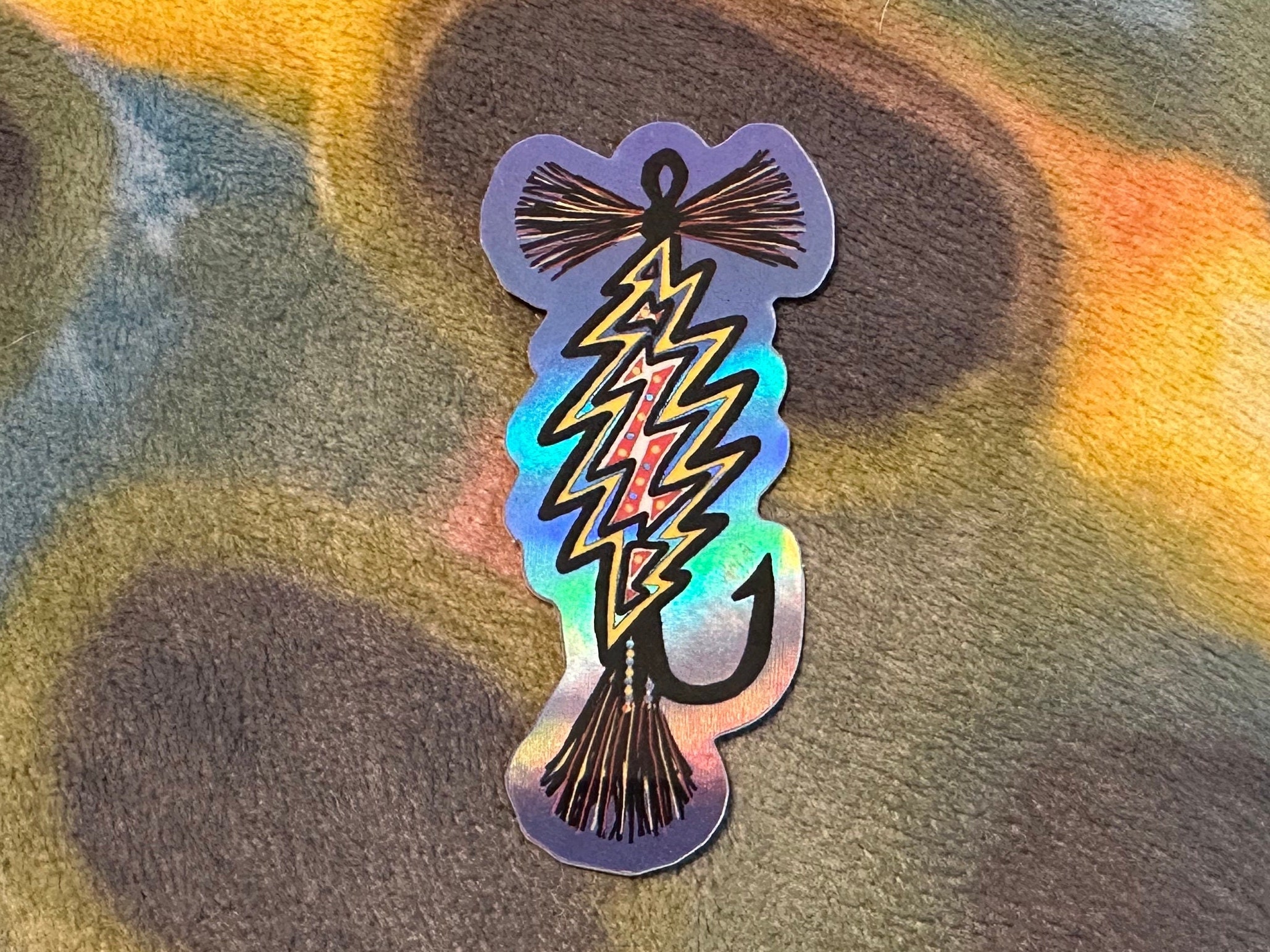 Bugger Point Design Grateful Dead 13-point Wooly Bugger Sticker - Holographic - Etsy