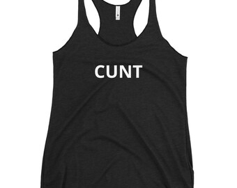 Women's Racerback Tank: Edgy Raw Edge Seams