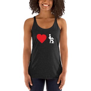 Love Blow Job Women&#39;s Racerback Tank