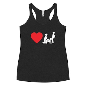 Camiseta de tirantes con espalda nadadora Love Spit Roast para mujer