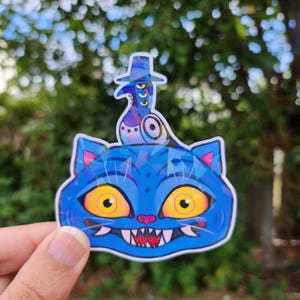 Kpop Demon Hunters Derpy Tiger and Sussie Bird Holographic Sticker