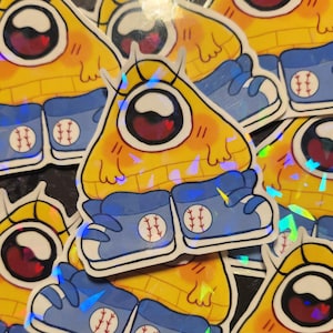 Holografische sticker Baby Bill Cipher || Gravity Falls Book of Bill