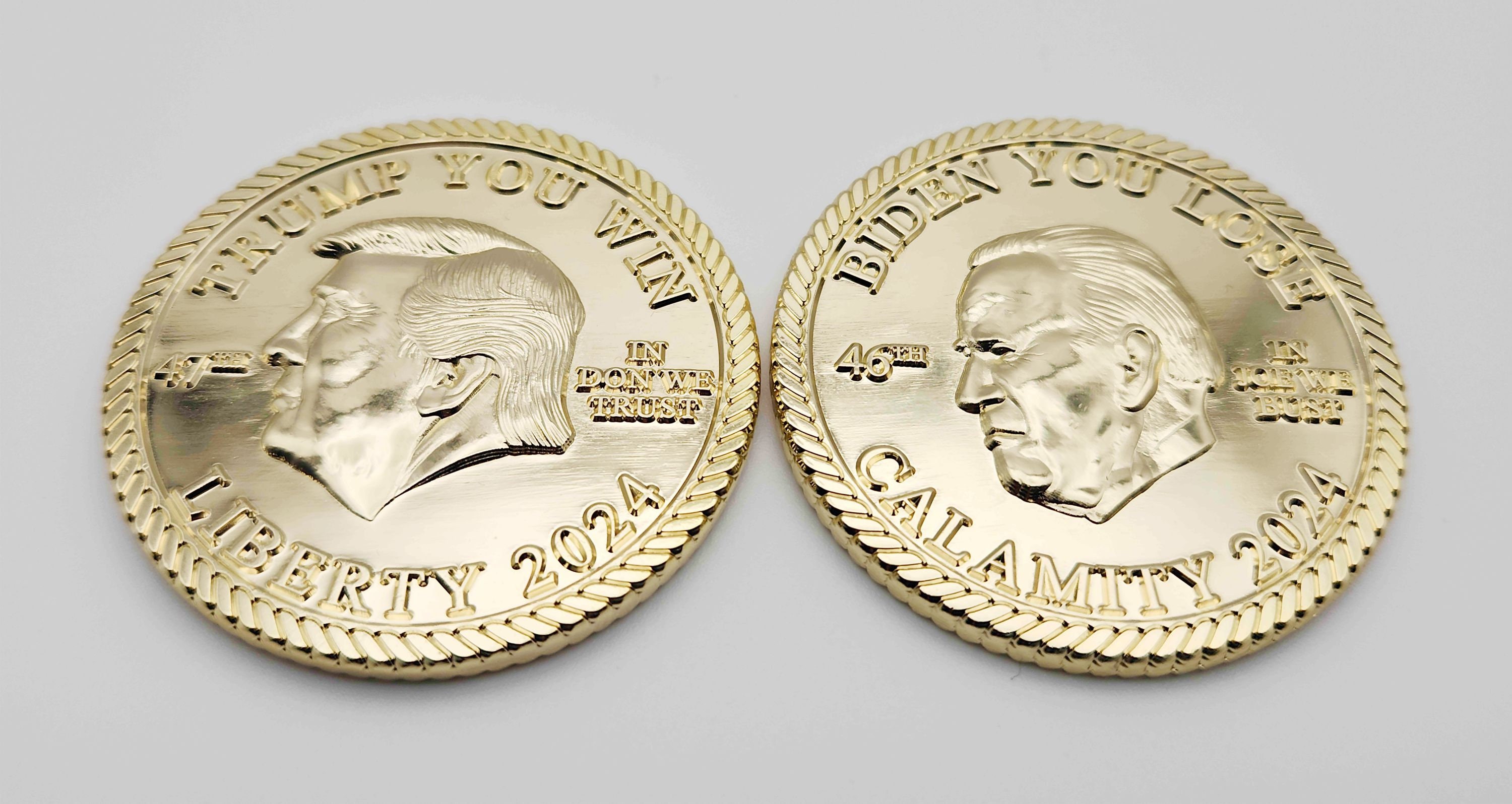 Donald Trump Joe Biden Coin Coins 2024 - ON SALE! - Etsy